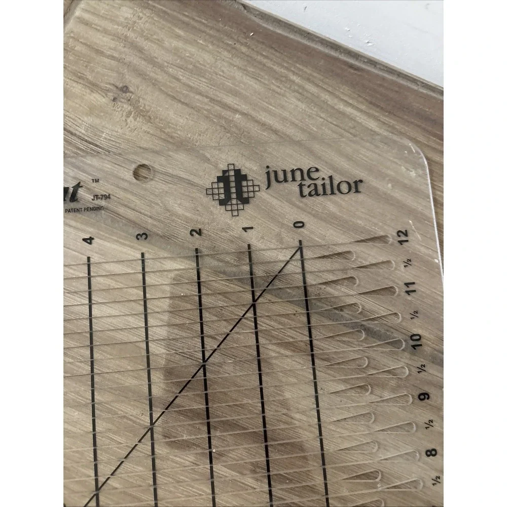 June Tailor Shape Cut Slot Ruler-Acrylic Cutting Tool JT794 For Quilting Cutting